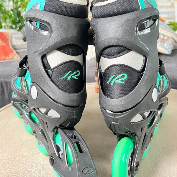 K2 Inline Skates V02 90 Pro W Womens size 9 Teal - Picture 2 of 11